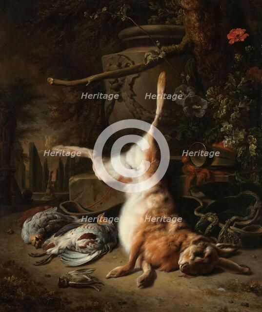 Still Life with a Hare and other Game, 1697. Creator: Jan Weenix.