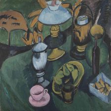 Still life with a lamp, 1912. Creator: Kirchner, Ernst Ludwig (1880-1938)