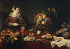 Still Life with a Maid, c1633. Creator: Frans Snyders