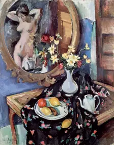 Still Life with a Mirror 1912. Artist: Jean Joveneau