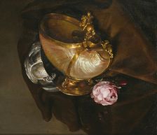 Still Life with a Nautilus Goblet, c17th century. Creator: Unknown