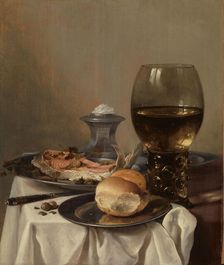 Still Life with a Salt, c.1640-c.1645. Creator: Pieter Claesz