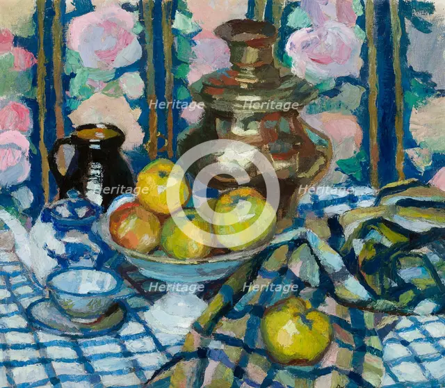 Still Life with a Samovar, 1929. Creator: Stanislaus Kamocki.