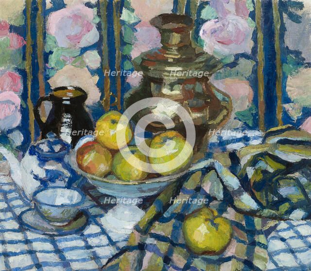Still Life with a Samovar, 1929. Creator: Stanislaus Kamocki.