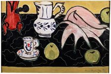 Still Life with a Seashell on Black Marble 1940. Creator: Henri Matisse