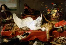 Still life with a Swan 1640s. Artist: Frans Snyders