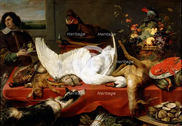 'Still life with a Swan', 1640s. Artist: Frans Snyders
