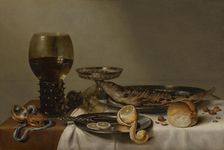 Still Life with a Roemer and Watch, c1610-1680. Creator: Willem Claesz. Heda