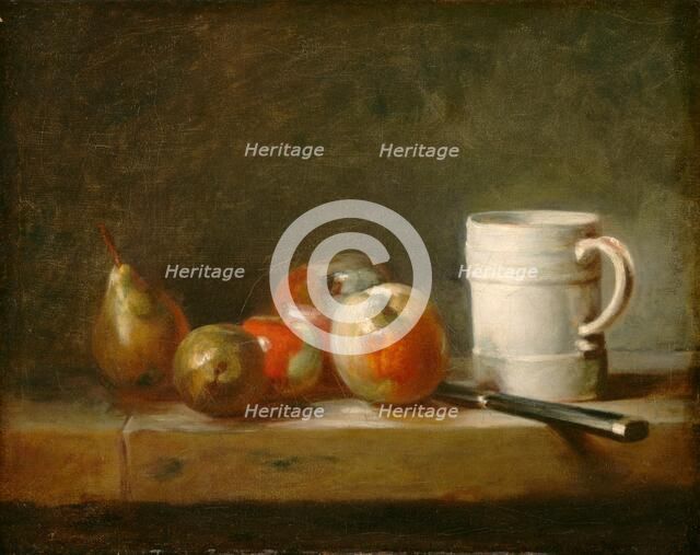 Still Life with a White Mug, c. 1764. Creator: Jean-Simeon Chardin.