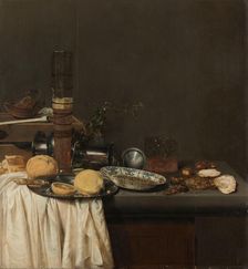 Still Life with a Tall Beer Glass, 1647. Creator: Jan Jansz van de Velde