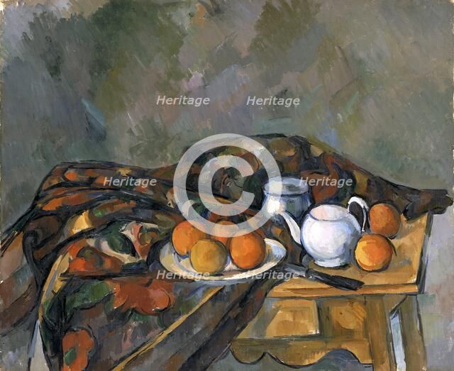 'Still life with a teapot', 1902-06. Artist: Paul Cezanne.