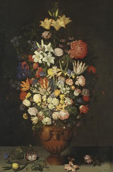 Still Life with a Vase of Flowers, 1620. Creator: Ambrosius Bosschaert the Elder