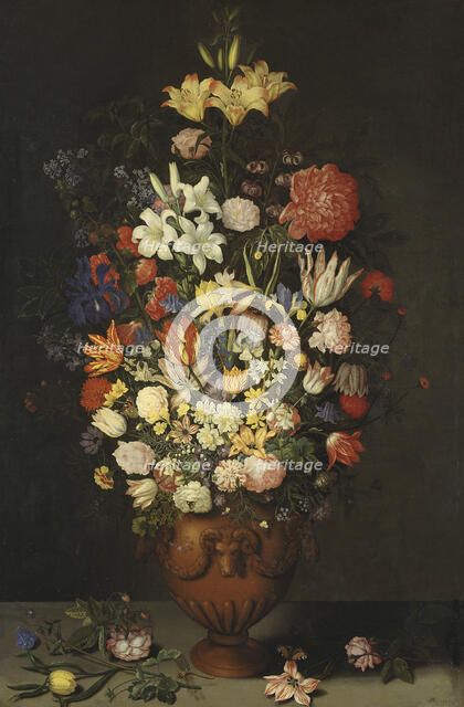Still Life with a Vase of Flowers, 1620. Creator: Ambrosius Bosschaert the Elder.