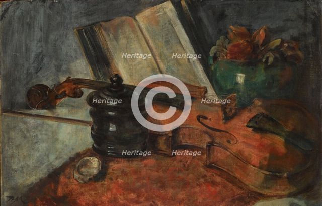 Still life with a violin, 1876.
