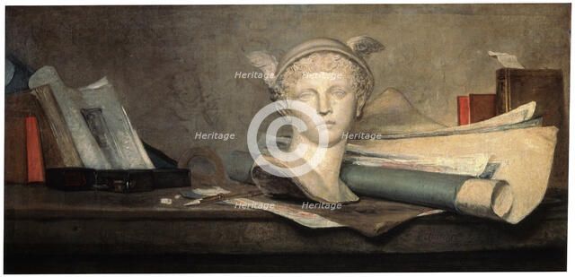 'Still Life with Attributes of the Arts', 18th century.  Artist: Jean-Simeon Chardin