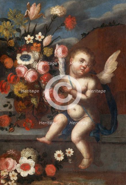 Still Life with Amor I, 1745-1755. Creator: Unknown.