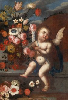 Still Life with Amor I, 1745-1755. Creator: Unknown
