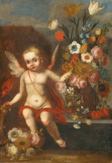 Still Life with Amor II, 1745-1755. Creator: Unknown