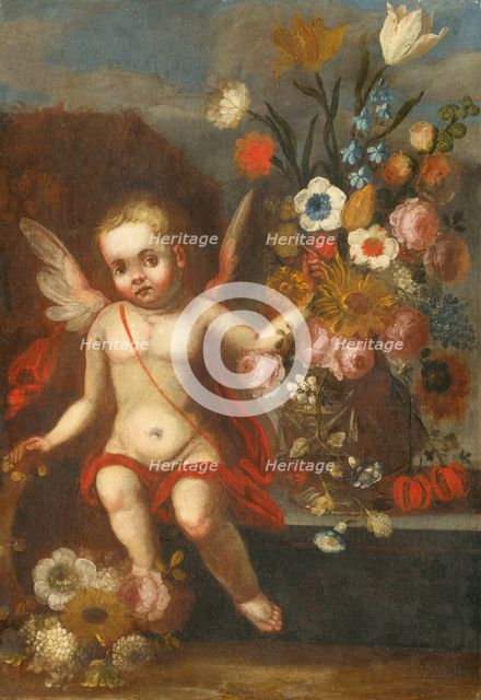 Still Life with Amor II, 1745-1755. Creator: Unknown.
