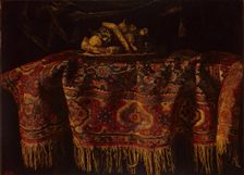 Still Life with an Oriental Carpet, 1650. Creator: Francesco Maltese
