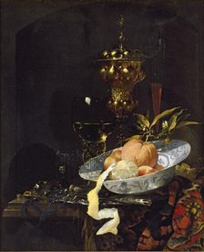 Still Life with an oriental Rug, early 1660s. Artist: Willem Kalf
