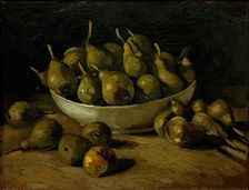 Still Life with an Earthen Bowl and Pears, 1885. Creator: Gogh, Vincent, van (1853-1890)