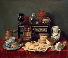 Still Life with an Ebony Chest 1652. Artist: Antonio Pereda y Salgado