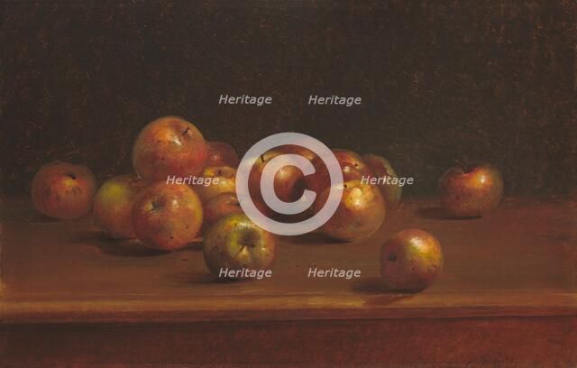 Still Life with Apples, 1886. Creator: Charles Ethan Porter.