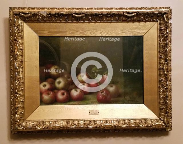 Still Life with Apples, 1897. Creator: Simon P Shafer.