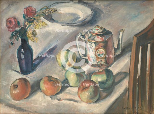 Still Life with Apples, 1915. Creator: Othon Friesz.