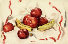 Still Life with Apples and Bananas, 1925. Creator: Charles Demuth