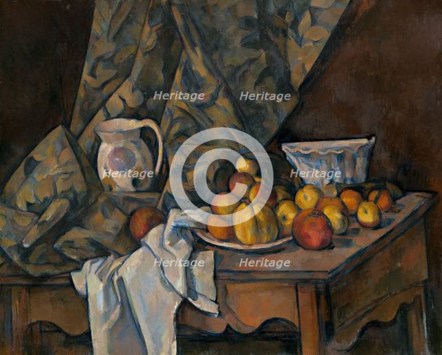Still Life with Apples and Peaches, c. 1905. Creator: Paul Cezanne.