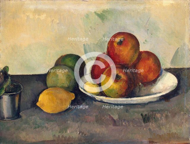'Still Life with Apples', c1890.  Artist: Paul Cezanne