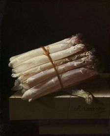 Still Life with Asparagus, 1697. Creator: Adriaen Coorte