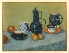 Still Life with Blue Enamel Coffeepot, Earthenware and Fruit May 1888, (1947). Creator: Vincent van Gogh