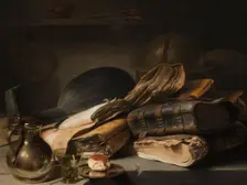 Still Life with Books, c.1627-c.1628. Creator: Jan Lievens