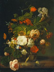 Still Life with Bouquet of Flowers, 1698. Creator: Rachel Ruysch