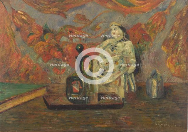 Still Life with Carafon and Figurine, 1885. Creator: Paul Gauguin.