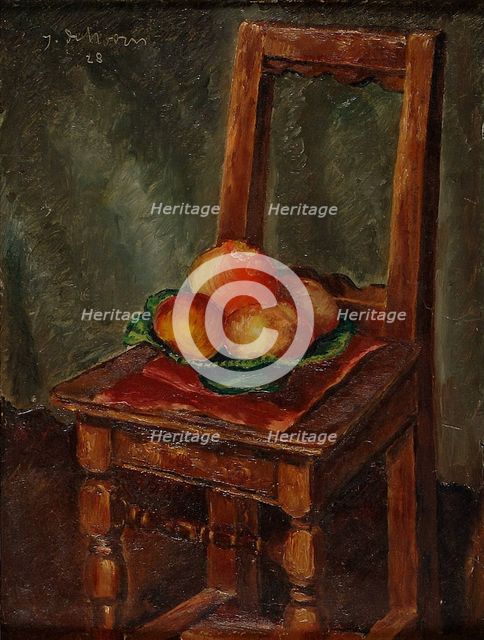 Still life with chair, 1928. Creator: Jean Dehoorn.