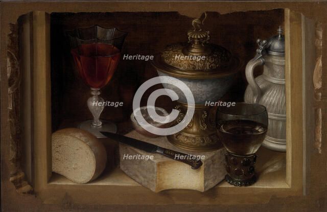 Still Life with Cheese, c1615-1620. Creator: Flegel, Georg (1566-1638).