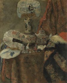 Still Life with Chinoiseries, 1880. Creator: James Ensor