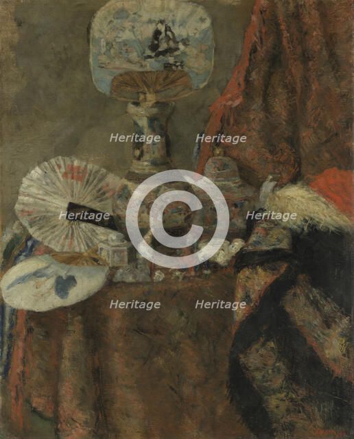 Still Life with Chinoiseries, 1880. Creator: James Ensor.