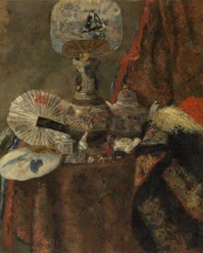 Still Life with Chinoiseries, 1880. Creator: James Ensor
