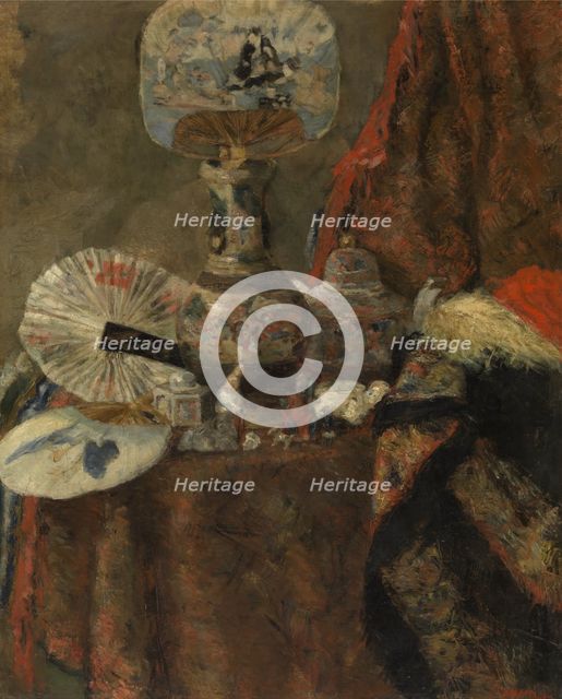 Still Life with Chinoiseries, 1880. Creator: James Ensor.