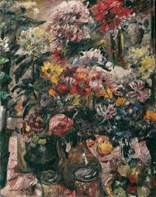 Still Life with Chrysanthemums and Amaryllis, 1922. Creator: Corinth, Lovis (1858-1925)