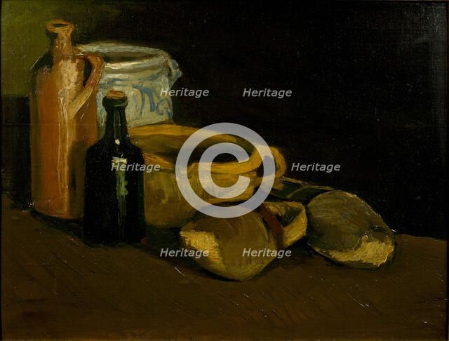 Still Life with Clogs and Pots, 1884. Creator: Gogh, Vincent, van (1853-1890).
