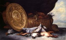 Still Life with dead Birds, 1610. Creator: Frans van Schney