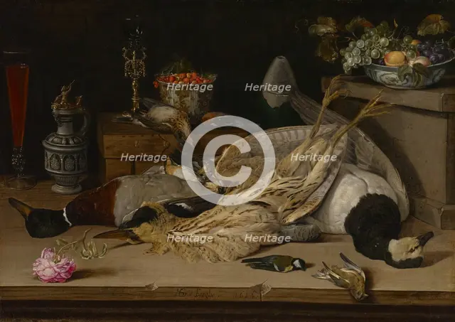 Still Life with Dead Birds, 1624. Creator: Christoffel van den Berghe.
