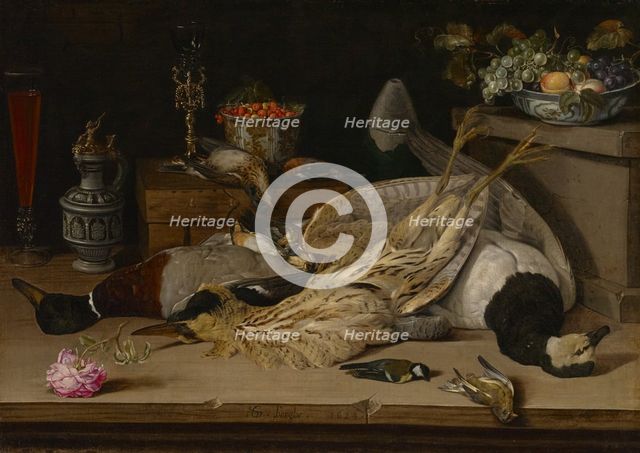 Still Life with Dead Birds, 1624. Creator: Christoffel van den Berghe.