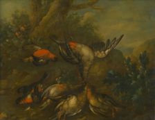 Still Life with Dead Birds, 1720-1730. Creator: Philipp Ferdinand de Hamilton